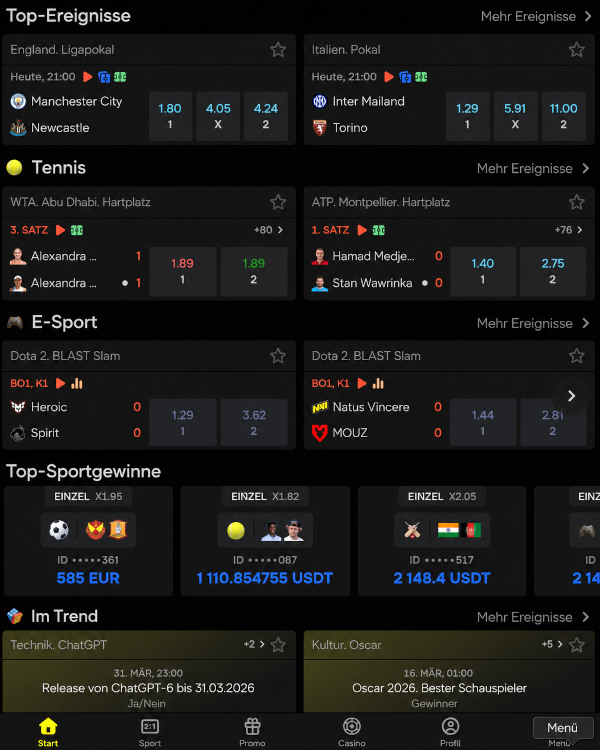 Auf Android-Smartphones installierte Apps